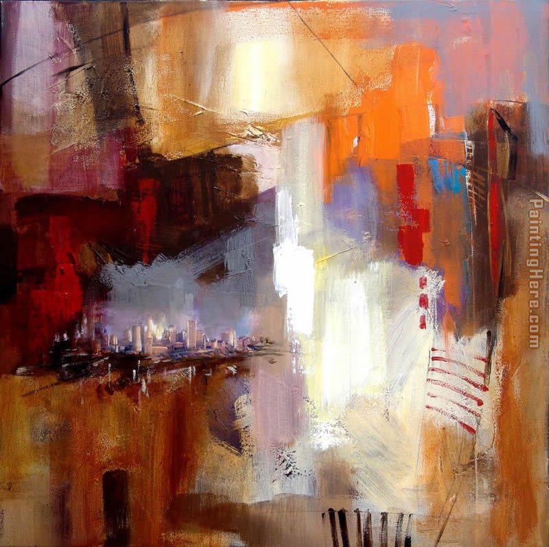 Sounds of City 3 painting - Anna Razumovskaya Sounds of City 3 art painting